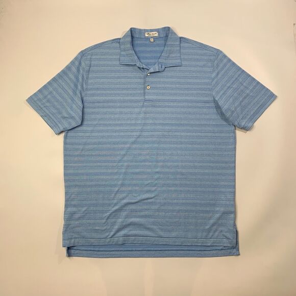 Peter Millar Shirt Mens Extra Large Breeze Evening Summer Comfort Droptail Polo - Picture 2 of 9